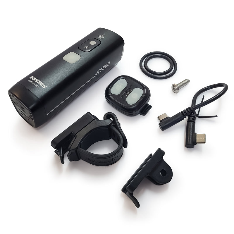 Ravemen | Front light K1800, 1800 LUMENS (USB)