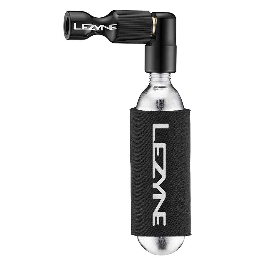 Lezyne | Trigger | Drive CO2 Regulator with Threads, Presta, Schrader, Black, 1x16g
