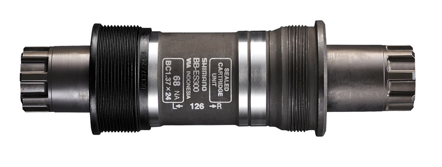 BOTTOM BRACKET, BB-ES300, SPLINED/HOLLOW AXLE, BSA 68MM-126, WITHOUT MOUNTING BOLT