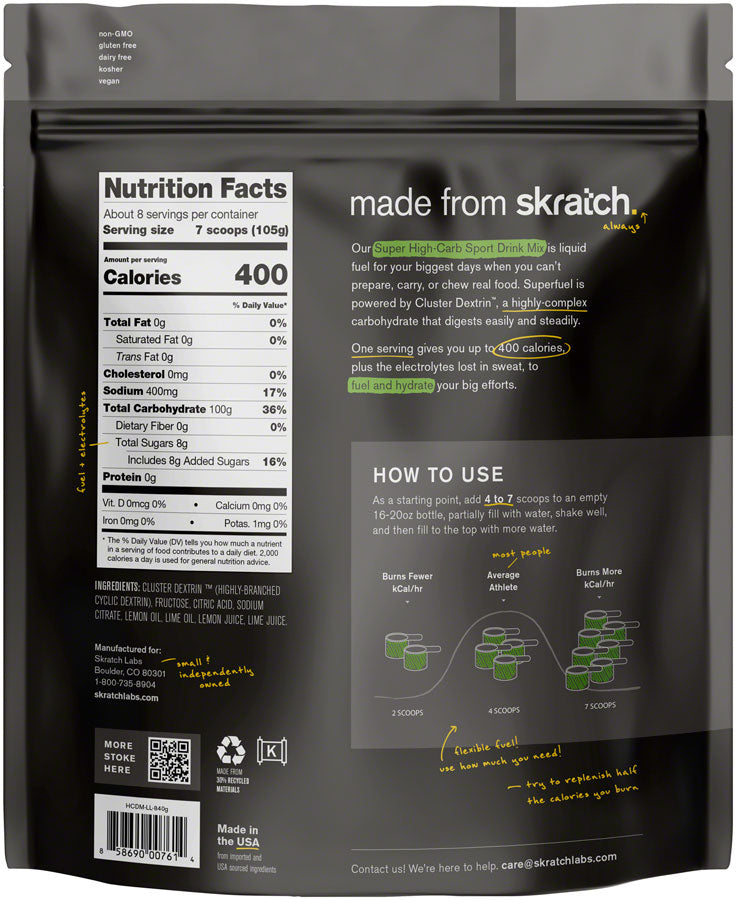 Skratch Labs ultra-high carbohydrate sports drink mix