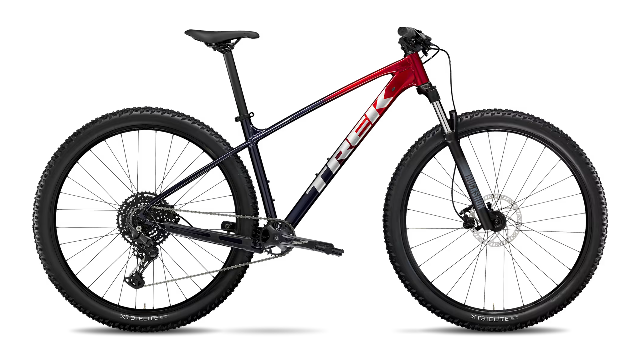 Trek Marlin 6 Gen 3, coloris Rage Red to Deep Dark Blue Fade