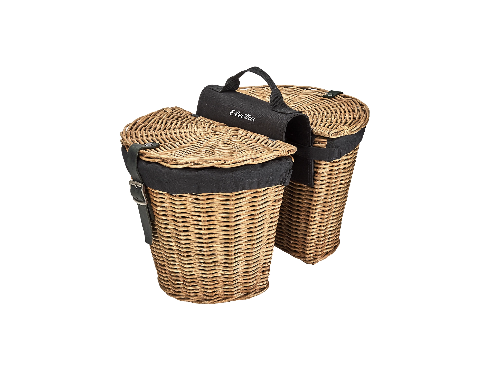 Electra Rattan Double Carrier Basket