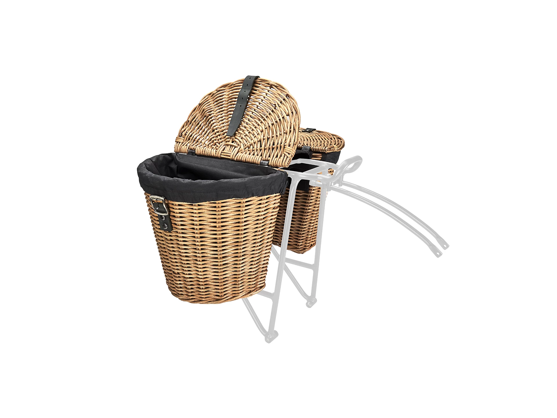 Electra Rattan Double Carrier Basket