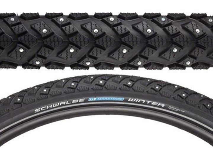 Schwalbe Marathon Winter Plus Tire, 700x40C, Rigid, Bead, Winter, SmartGuard, 67 TPI, Black
