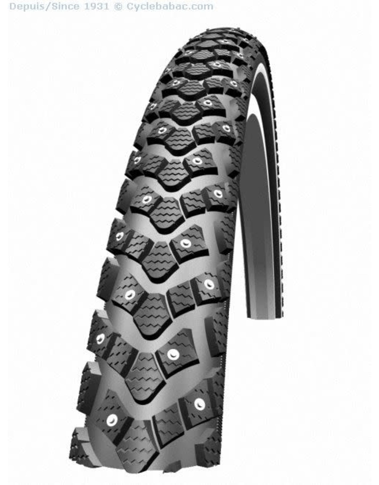 Schwalbe Marathon Winter Plus Tire, 700x40C, Rigid, Bead, Winter, SmartGuard, 67 TPI, Black